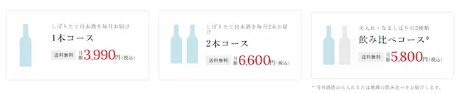 日本酒にしようのプランと料金