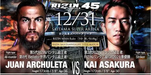 RIZIN45対戦カード